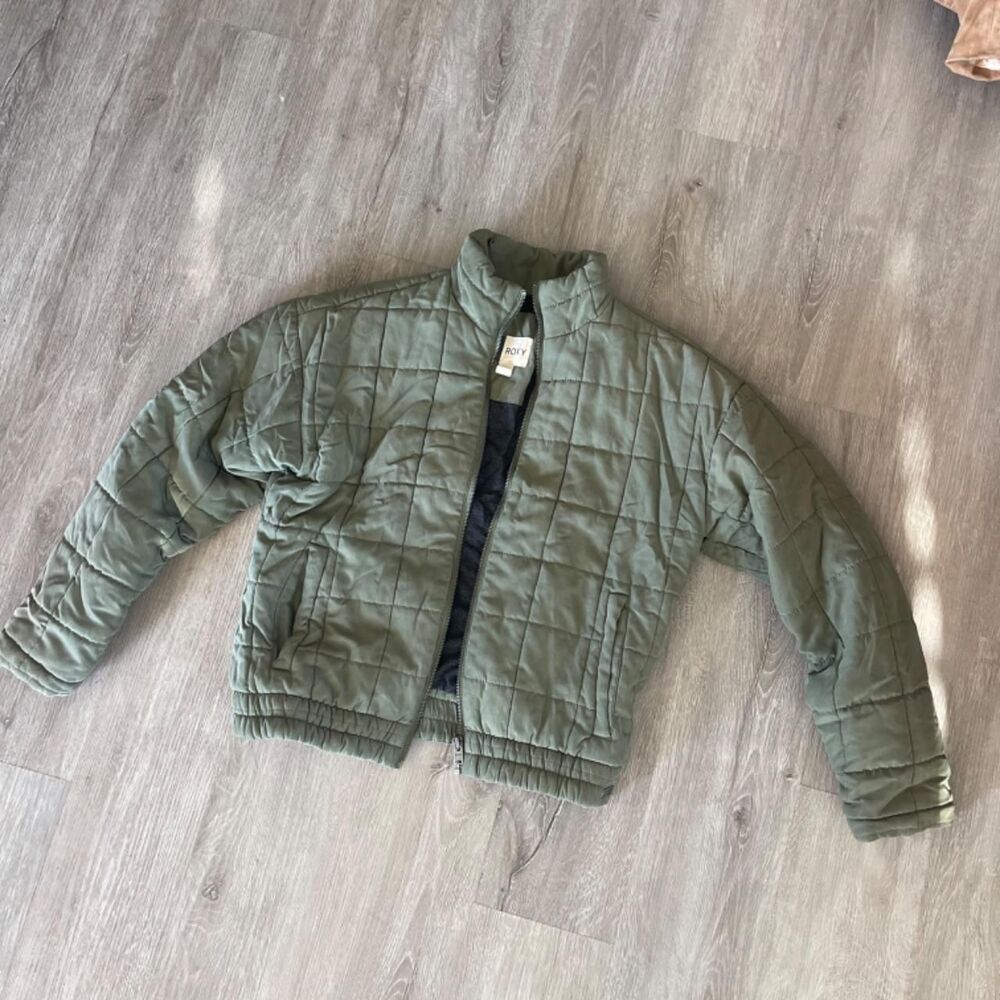 Roxy Women's Green and Khaki Jacket